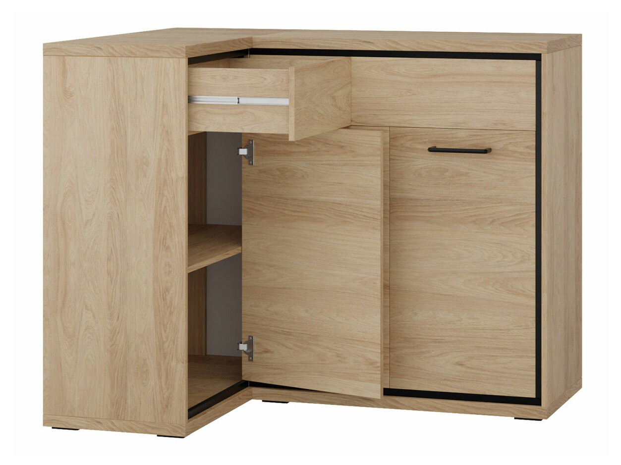 Ugaona komoda Etrmoni 121 (Svetlo drvo)