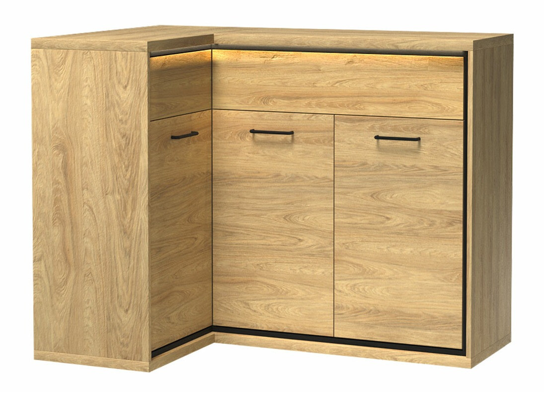 Ugaona komoda Etrmoni 121 (Svetlo drvo)