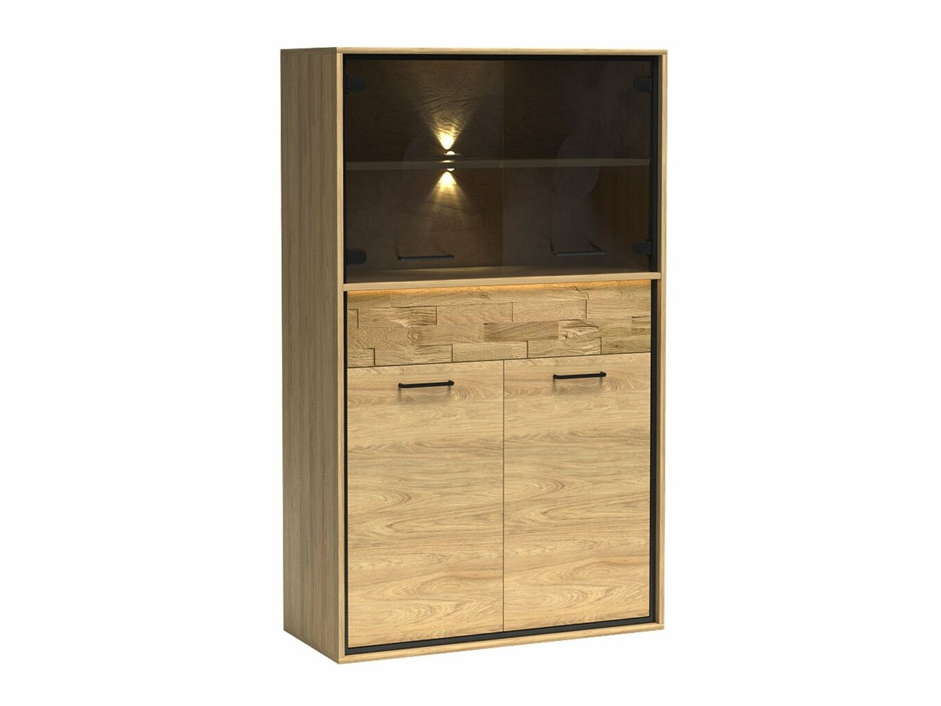 Polica Etrmoni 107 (Svetlo drvo + Hrast)