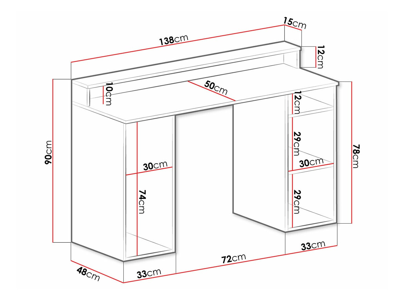 Gejming sto Hartford 323 (Crno)