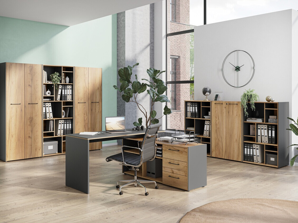 Ormarić Fivcalu 102 (Navarra hrast + Graphite)