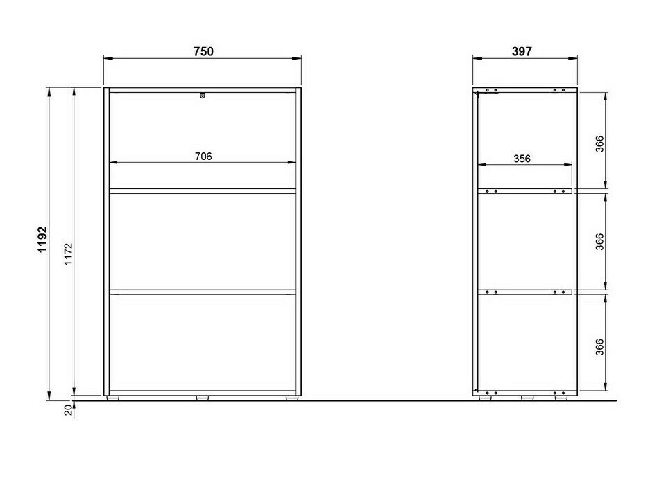 Polica Fivcalu 103 (Navarra hrast + Graphite)