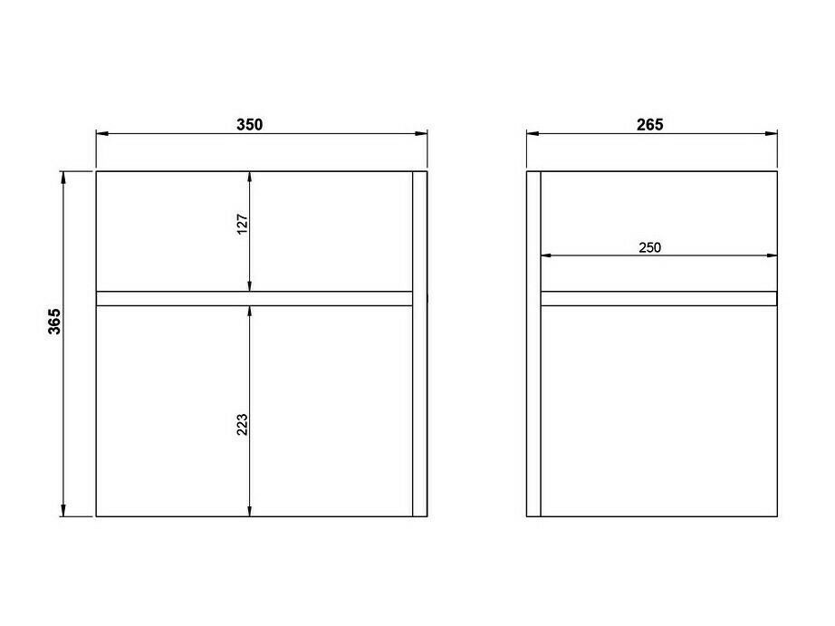 Polica set Fivcalu 104 (Belo + Graphite)