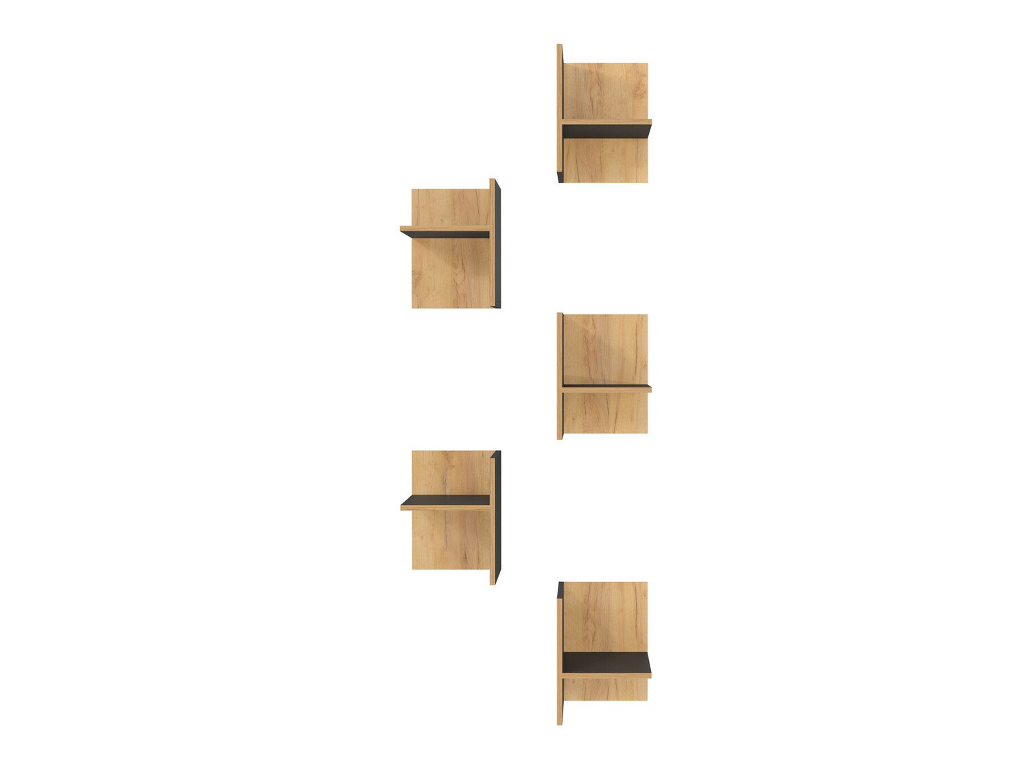 Polica set Fivcalu 106 (Navarra hrast + Graphite)