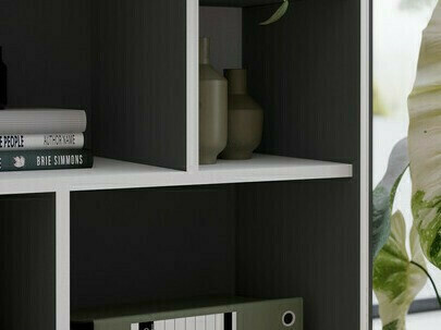 Set polica Fivcalu 104 (Belo + Grafit)