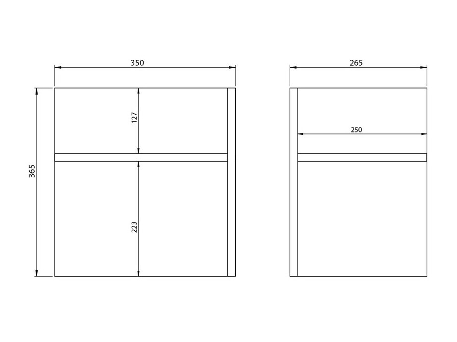 Set polica Fivcalu 106 (Belo + Grafit)