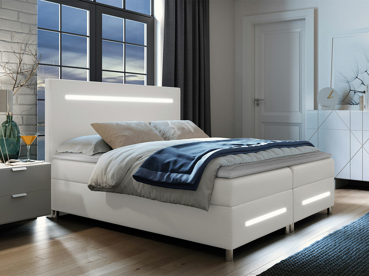 Boxspring krevet Baltimore 174 (Soft 017)