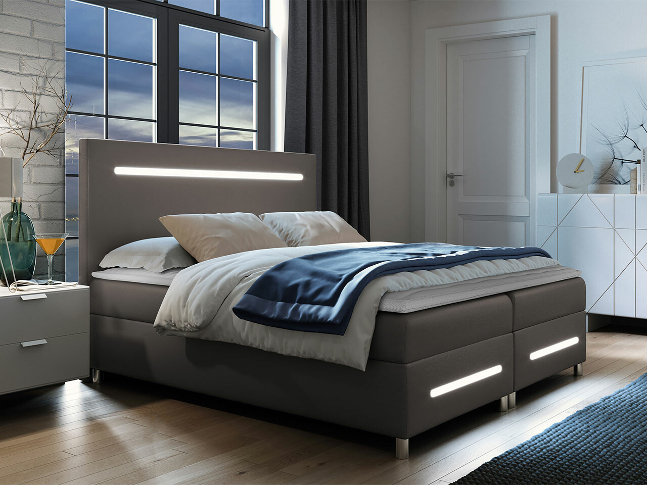 Boxspring krevet Baltimore 174 (Soft 029)