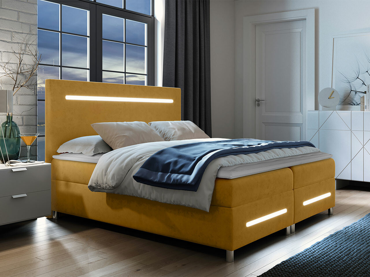 Boxspring krevet Pluvia (Fresh 37)