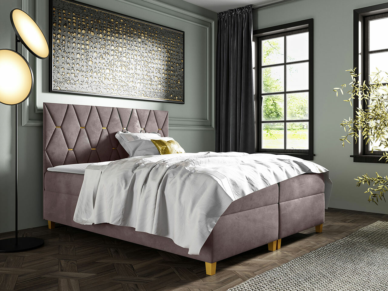 Boxspring krevet Baltimore 176 (Fresh 9)