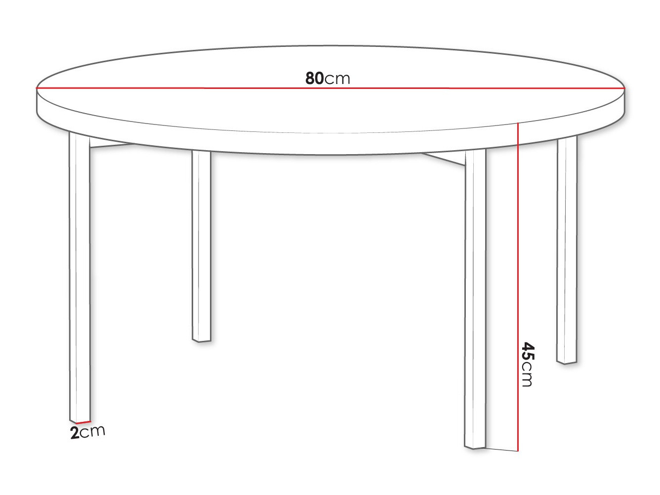 Stočić za kafu Providence 178 (Crna visoki sjaj + Crno)