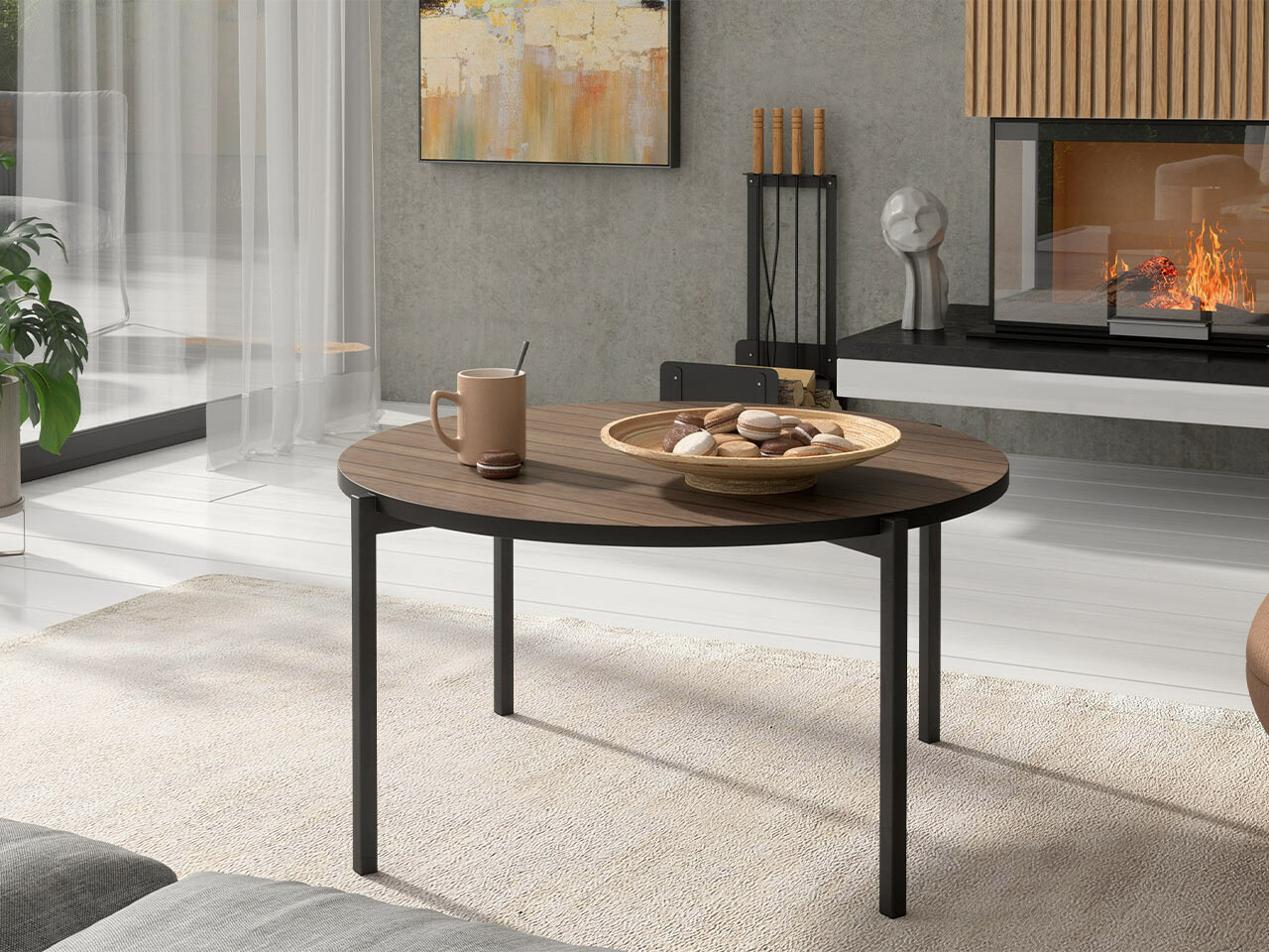 Stočić za kafu Providence 180 (Braon + Crno)