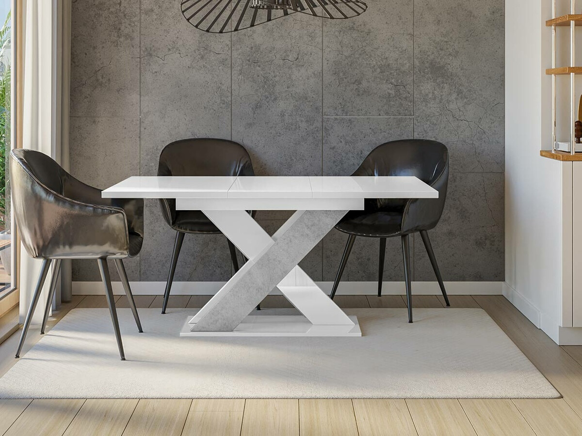 Sto Goodyear 117 (Sjajno belo+ Boja betona)