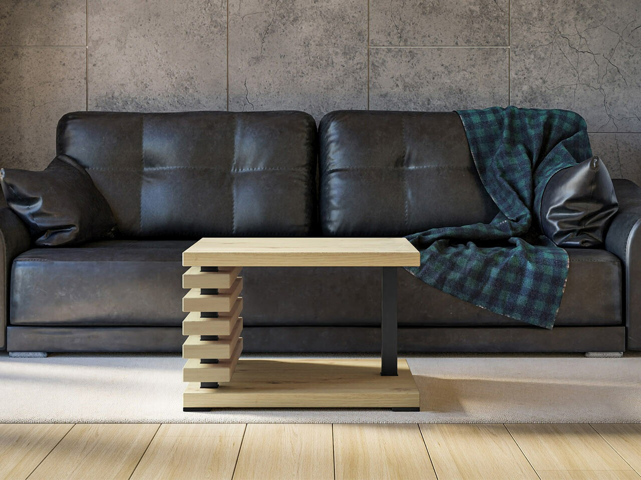 Stočić za kafu Goodyear 123 (Zanatski hrast)