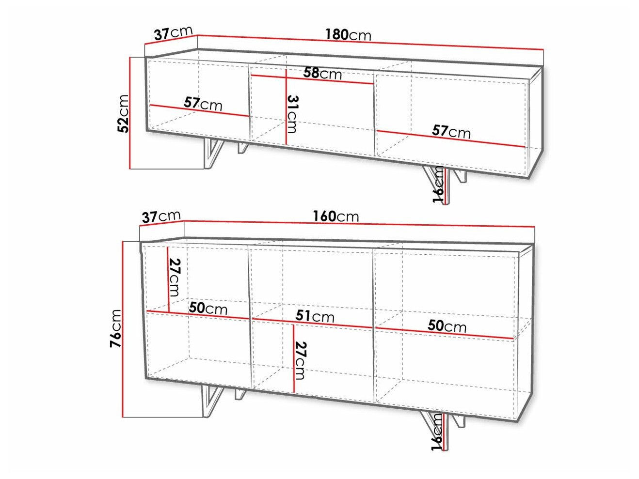 Set za dnevnu sobu Audis (Belo + Sjajno belo)