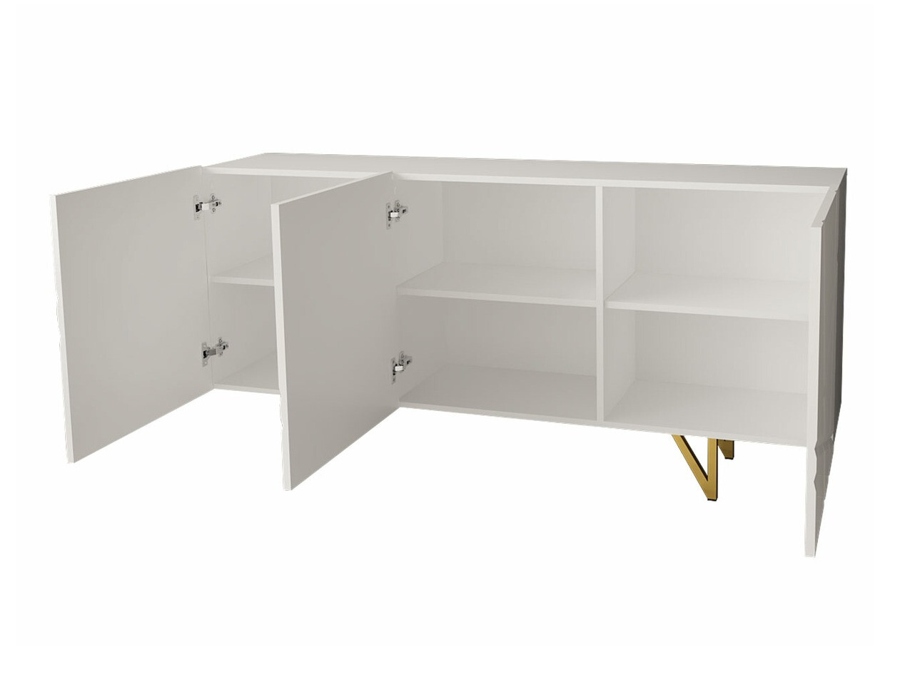 Set za dnevnu sobu Mavmave 102 (Belo + Sjajno belo)