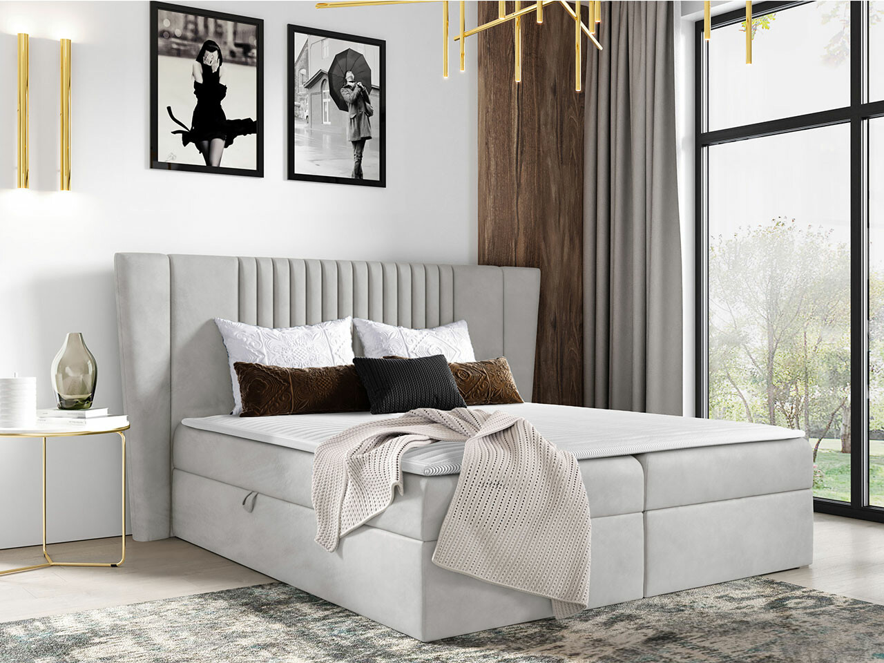 Boxspring krevet Baltimore 184 (Magic Velvet 2239)