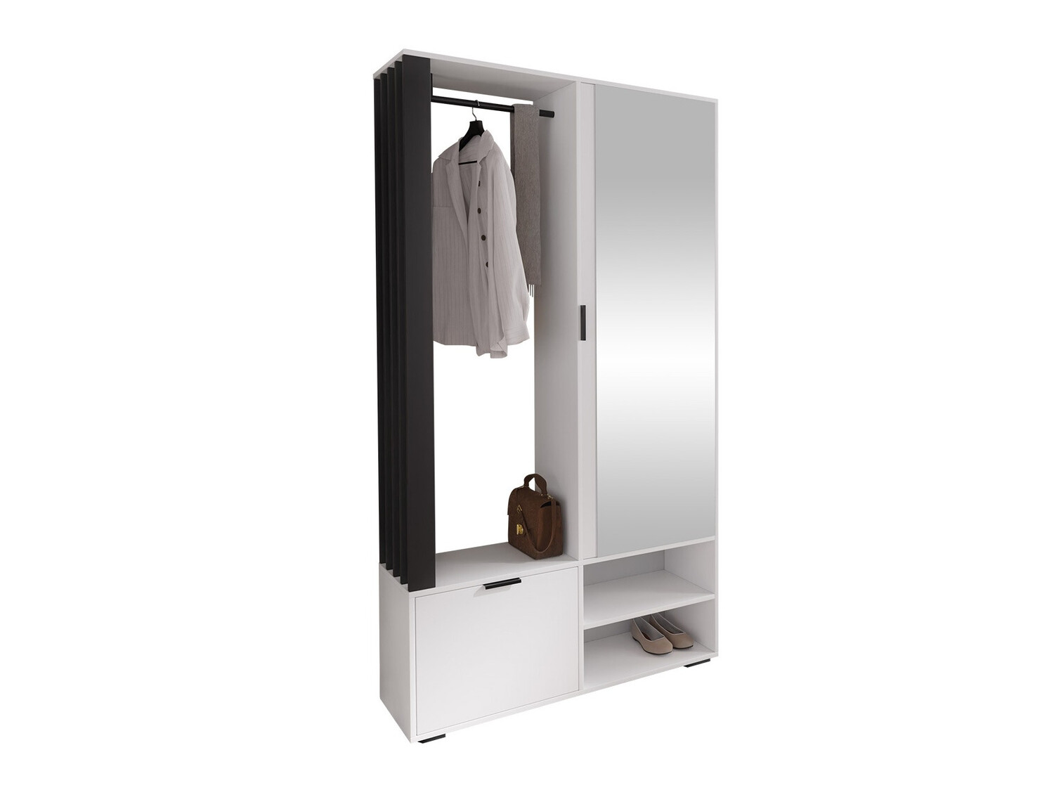 Set za hodnik Vinea (Belo + Crno)