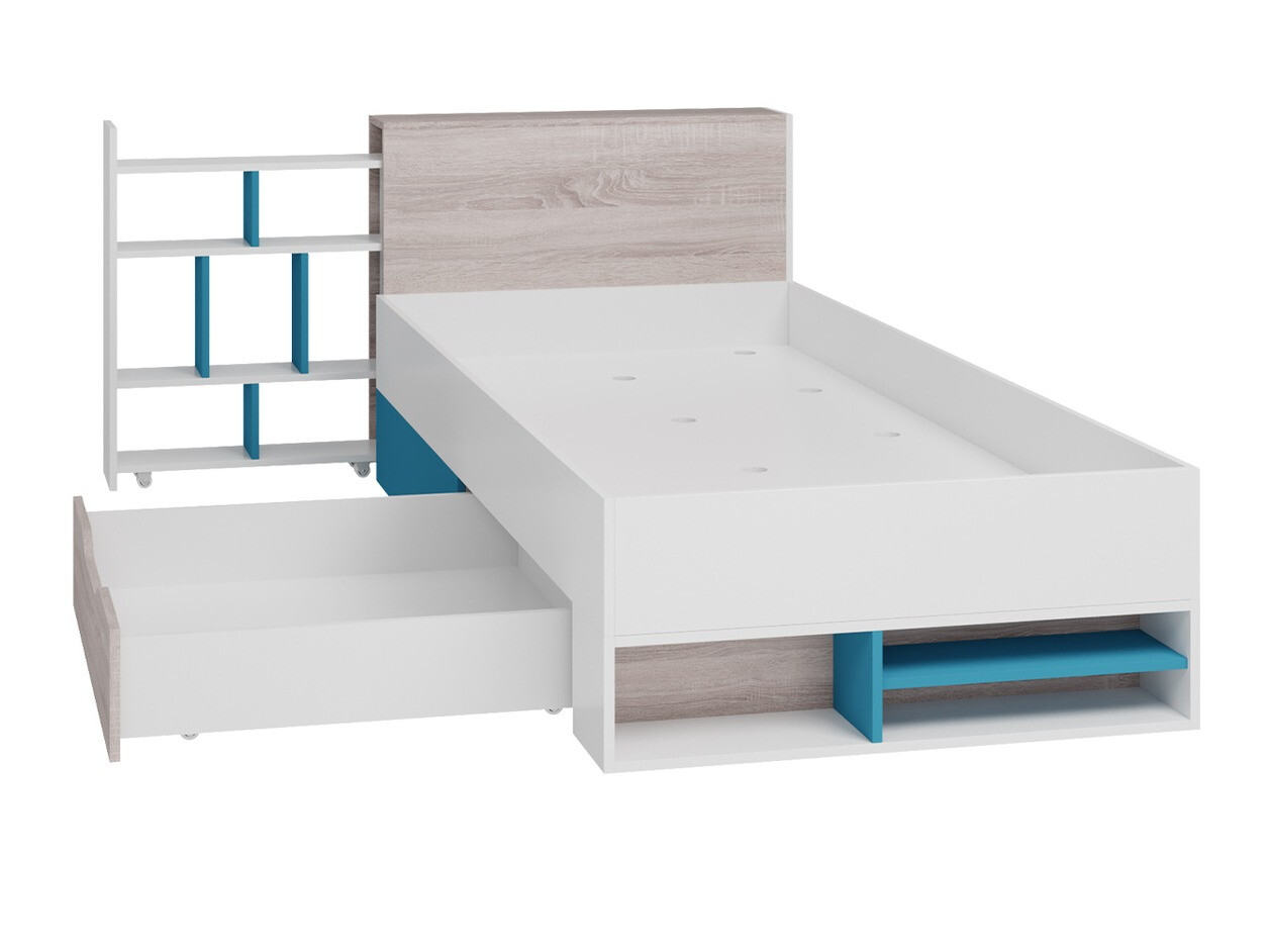 Dečija soba Camteso 114 (Crno + Hrast + Bež)