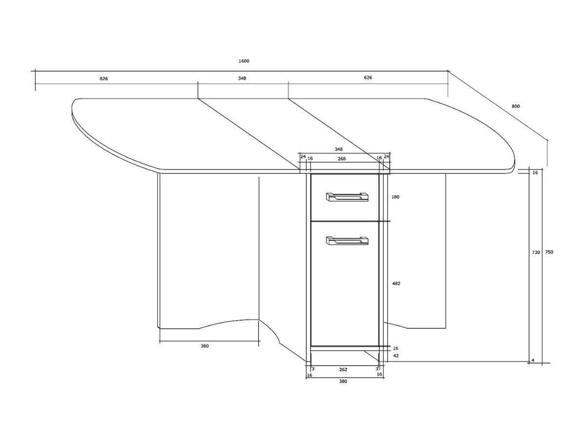 Sklopivi sto Gilroy 105 (Sonoma hrast)