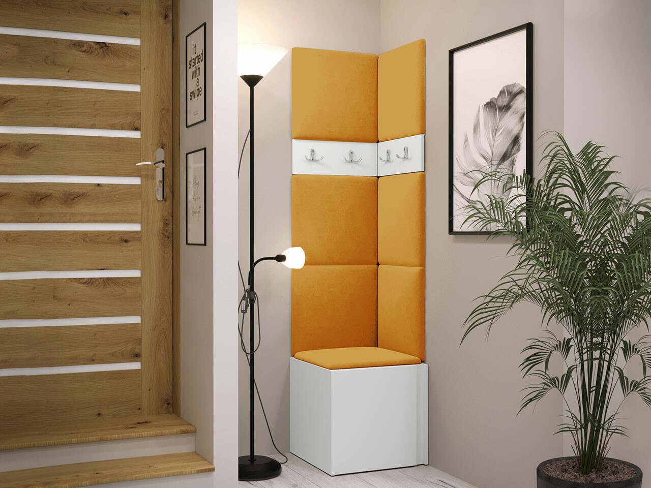 Set za hodnik Hartford 347 (Belo)