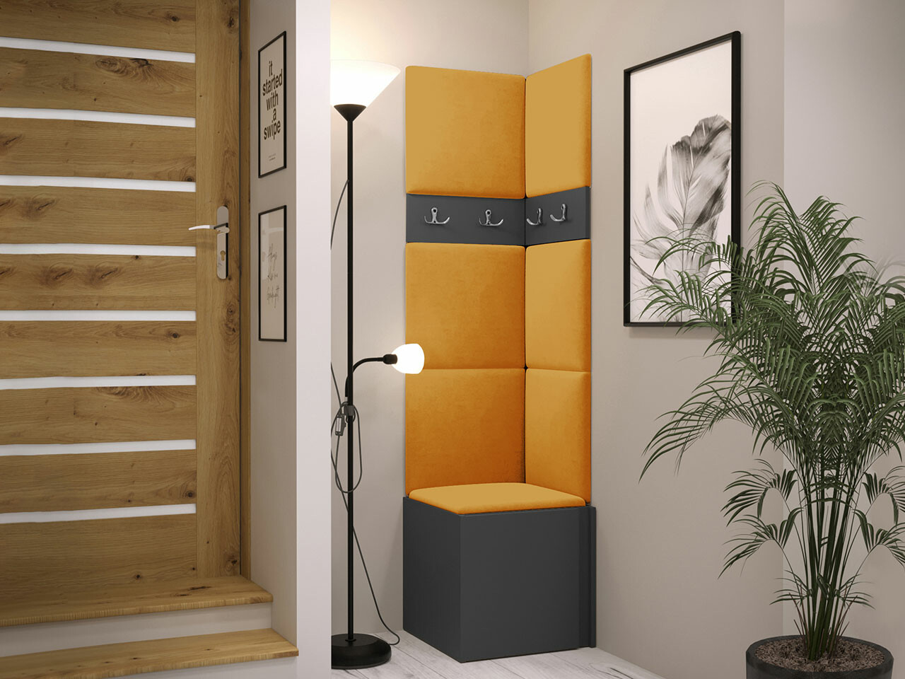 Set za hodnik Hartford 347 (Graphite)