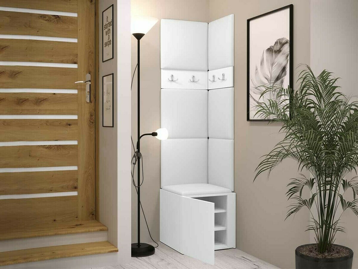 Set za hodnik Hartford 347 (Zanatski hrast + Crno)