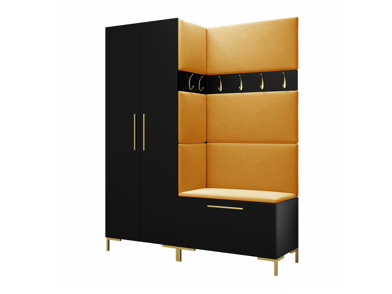 Set za hodnik Nomal I (Crno)