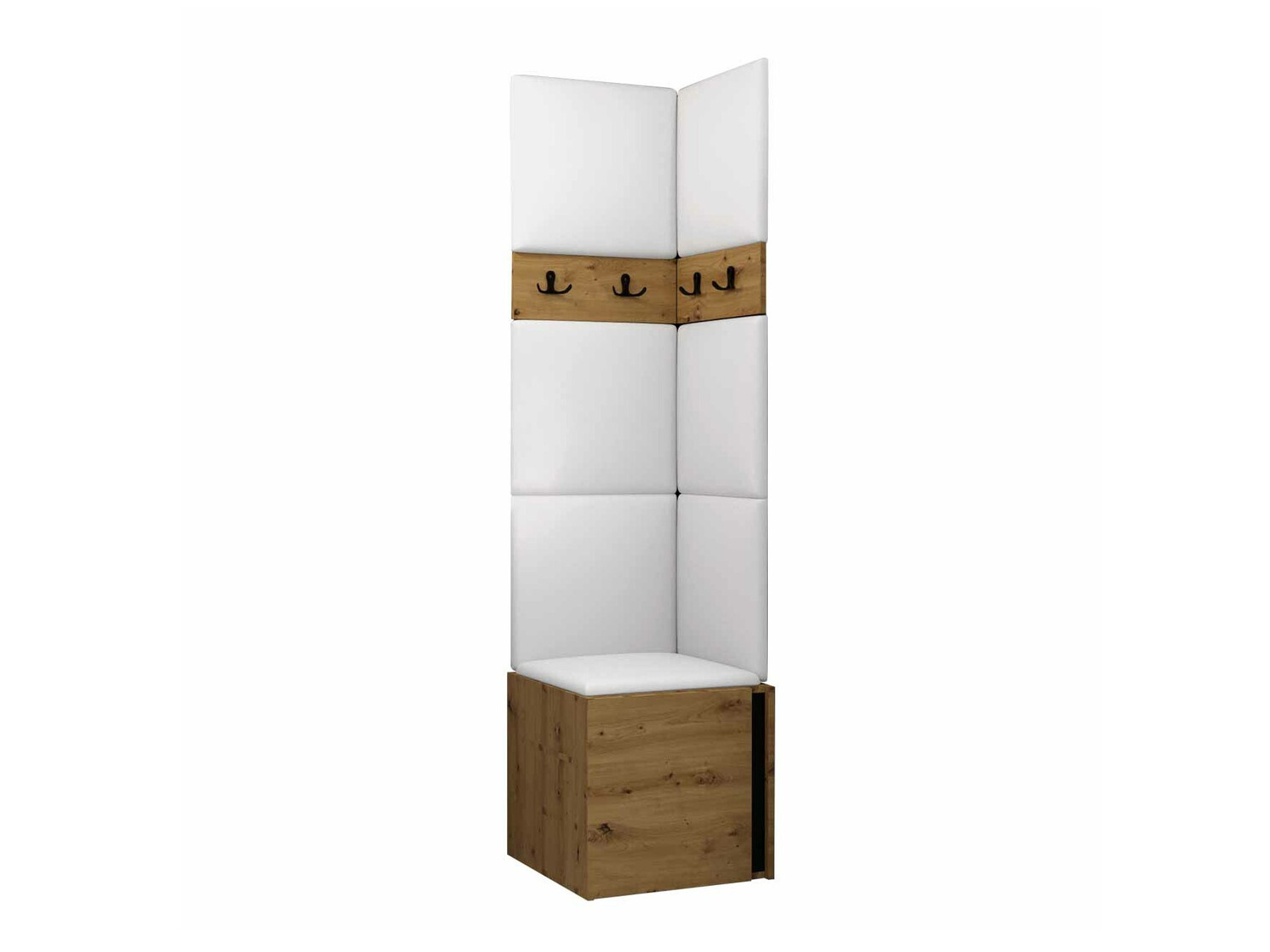 Set za hodnik Pinis XXI (Artisan hrast + Crno)