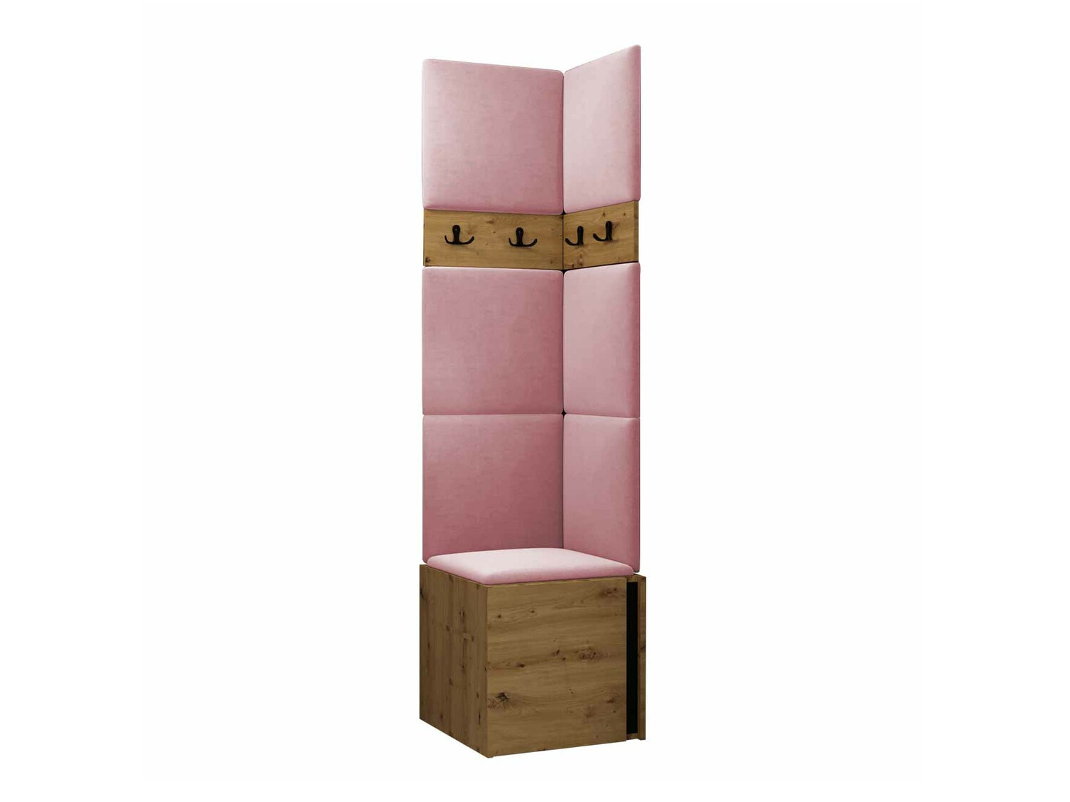 Set za hodnik Pinis XXI (Artisan hrast + Crno)
