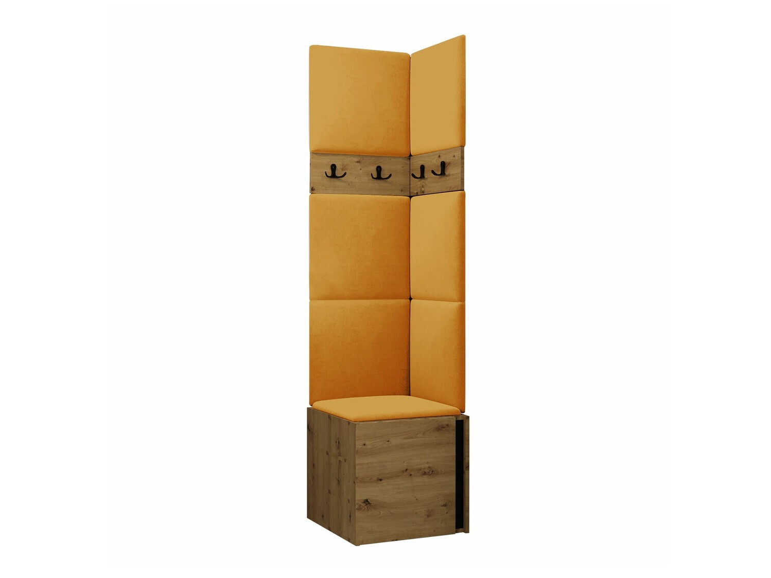 Set za hodnik Pinis XXI (Artisan hrast + Crno)