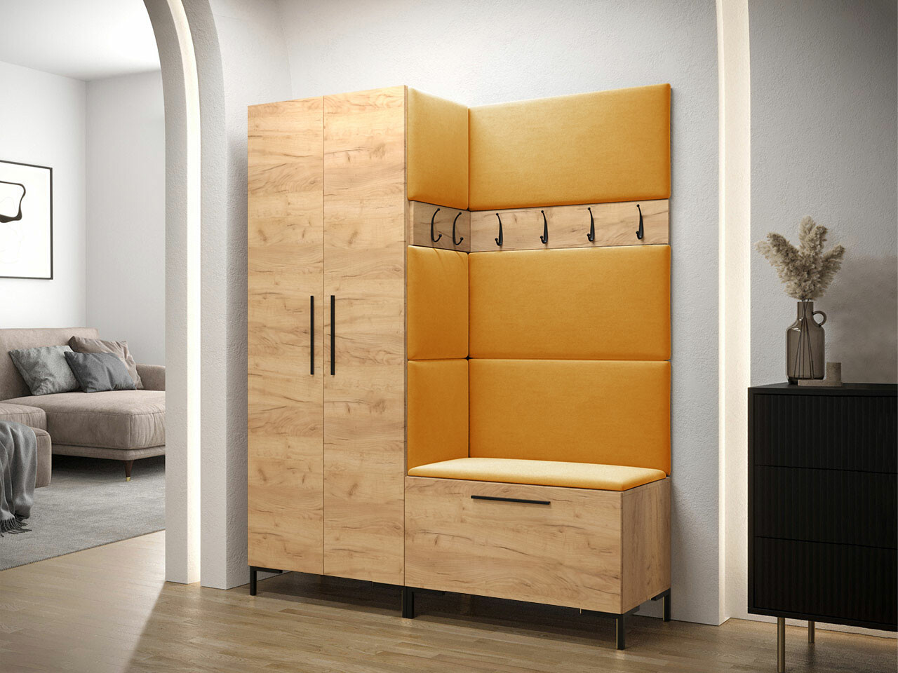 Set za hodnik Tivsoa 100 (Craft hrast)