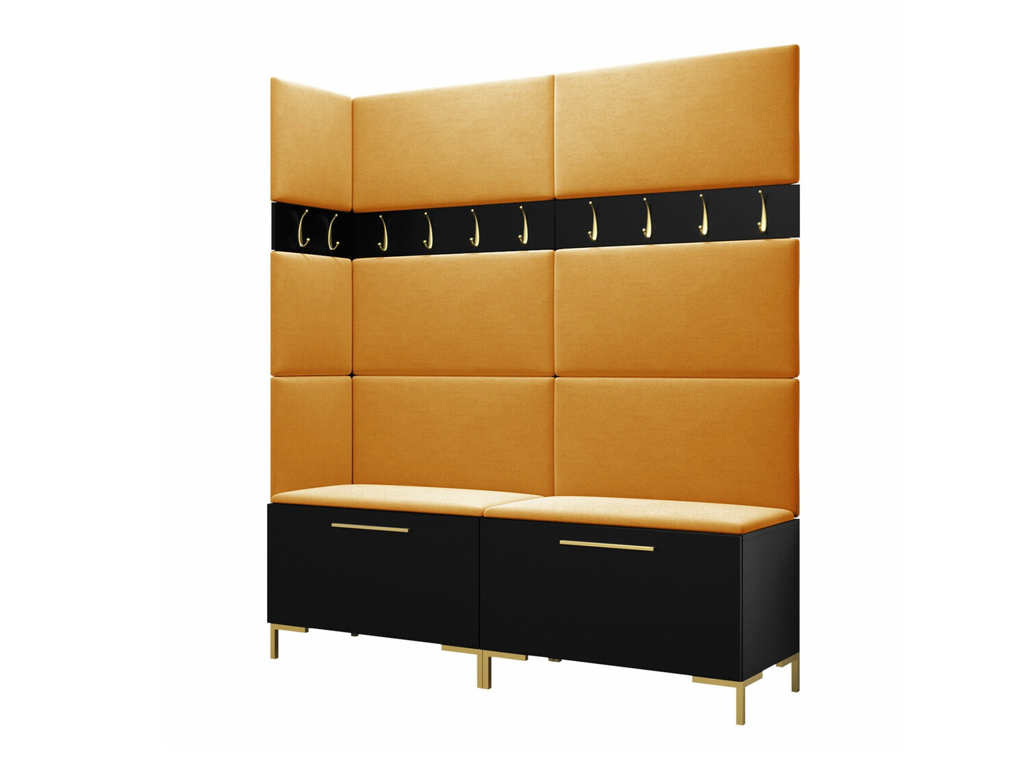 Set za hodnik Tivsoa 104 (Crno)