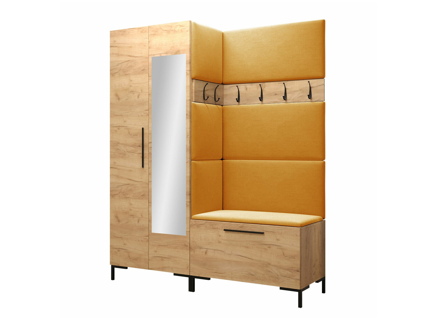 Set za hodnik Tivsoa 107 (Craft hrast)