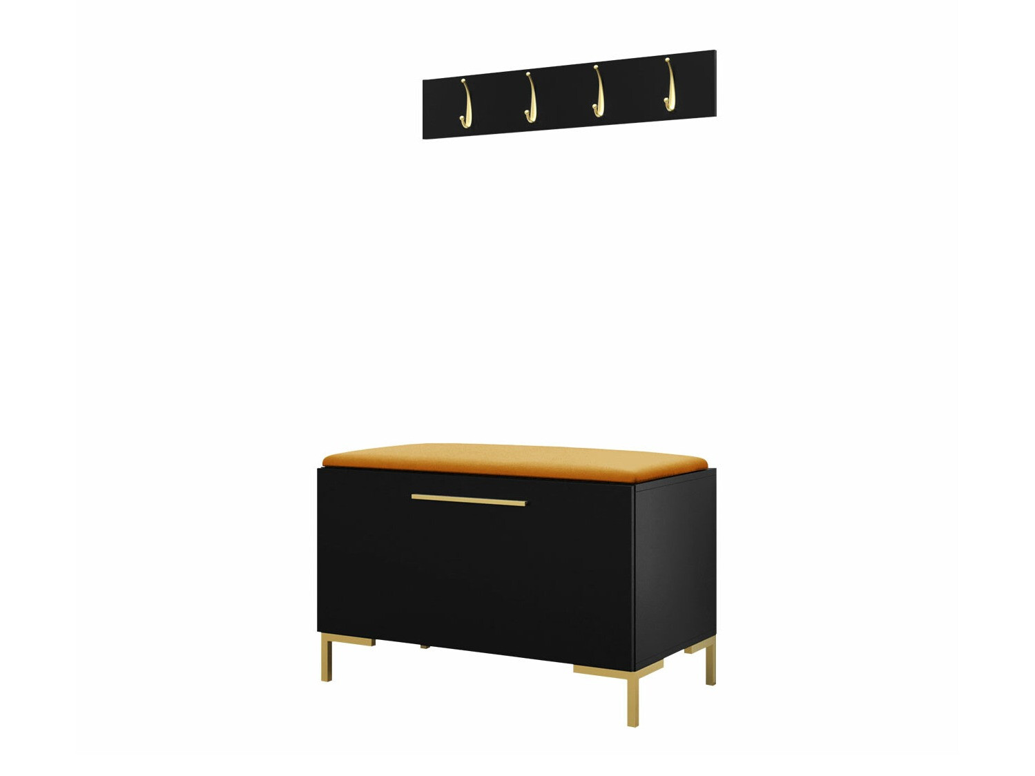 Set za hodnik Tivsoa 108 (Crno)