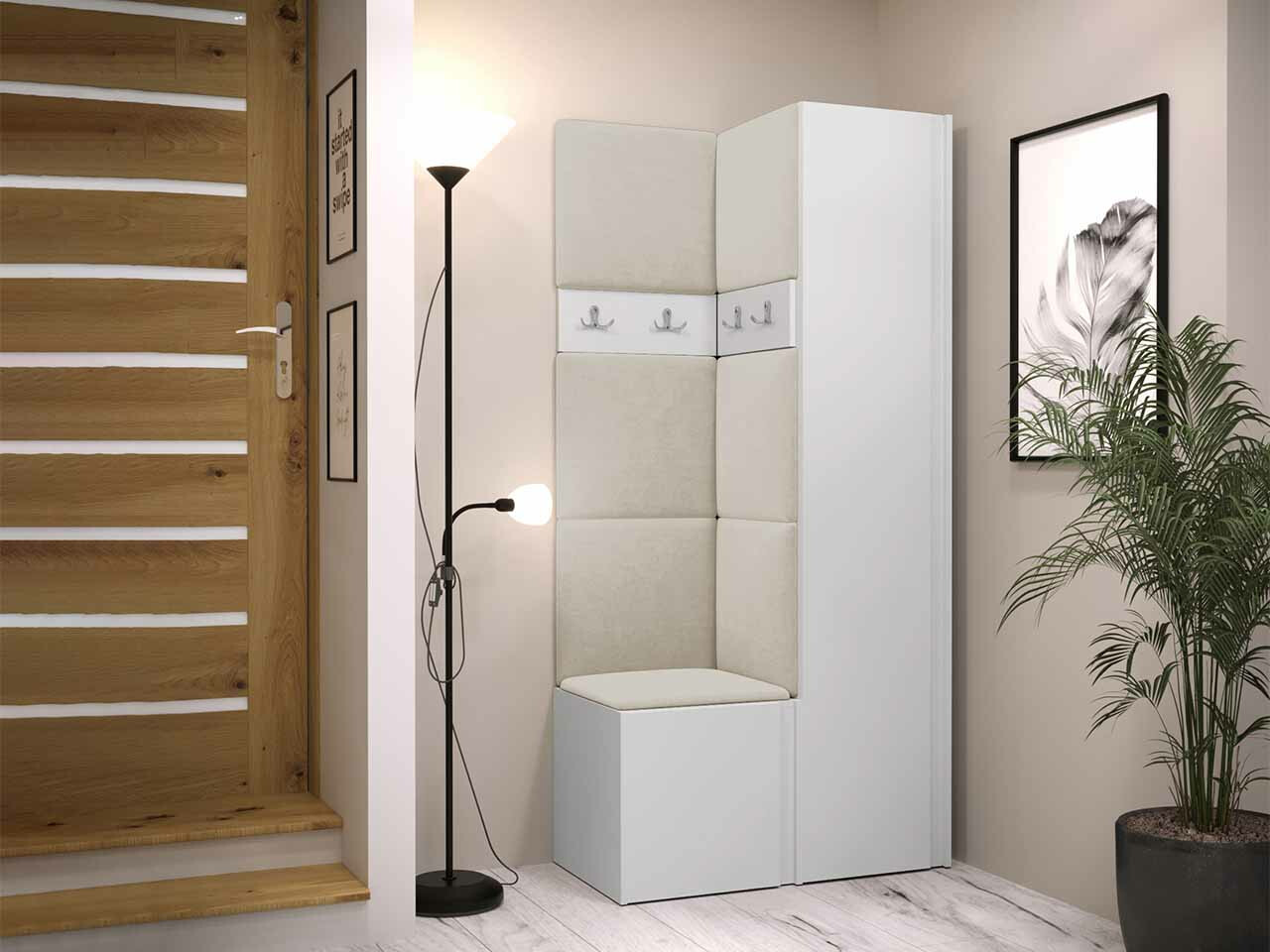 Set za hodnik Hartford 348 (Belo)