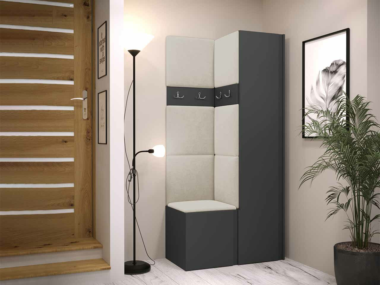 Set za hodnik Hartford 348 (Graphite)