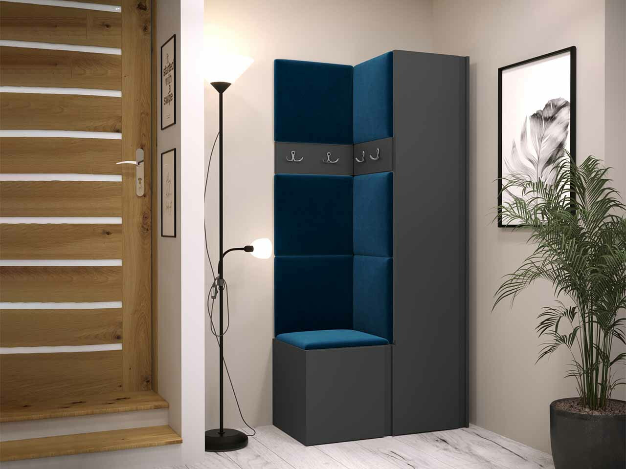 Set za hodnik Hartford 348 (Graphite)