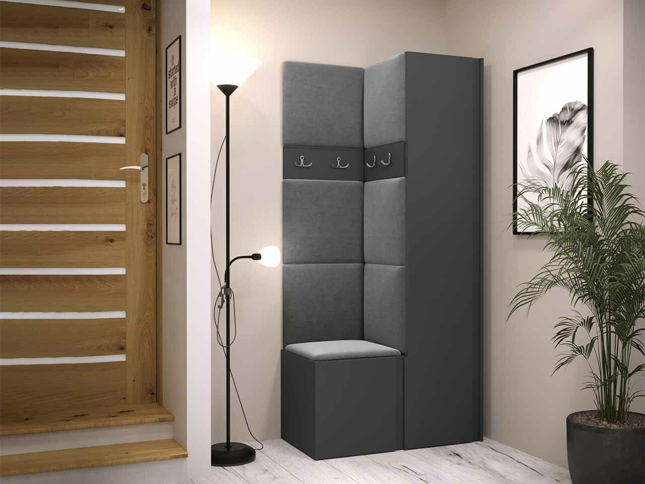 Set za hodnik Hartford 348 (Graphite)