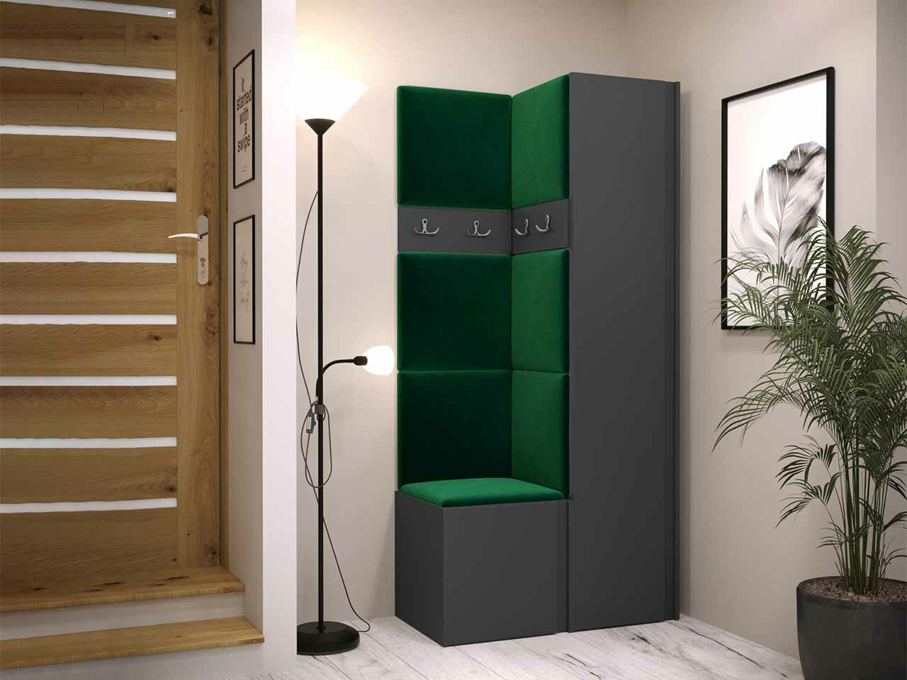 Set za hodnik Hartford 348 (Graphite)