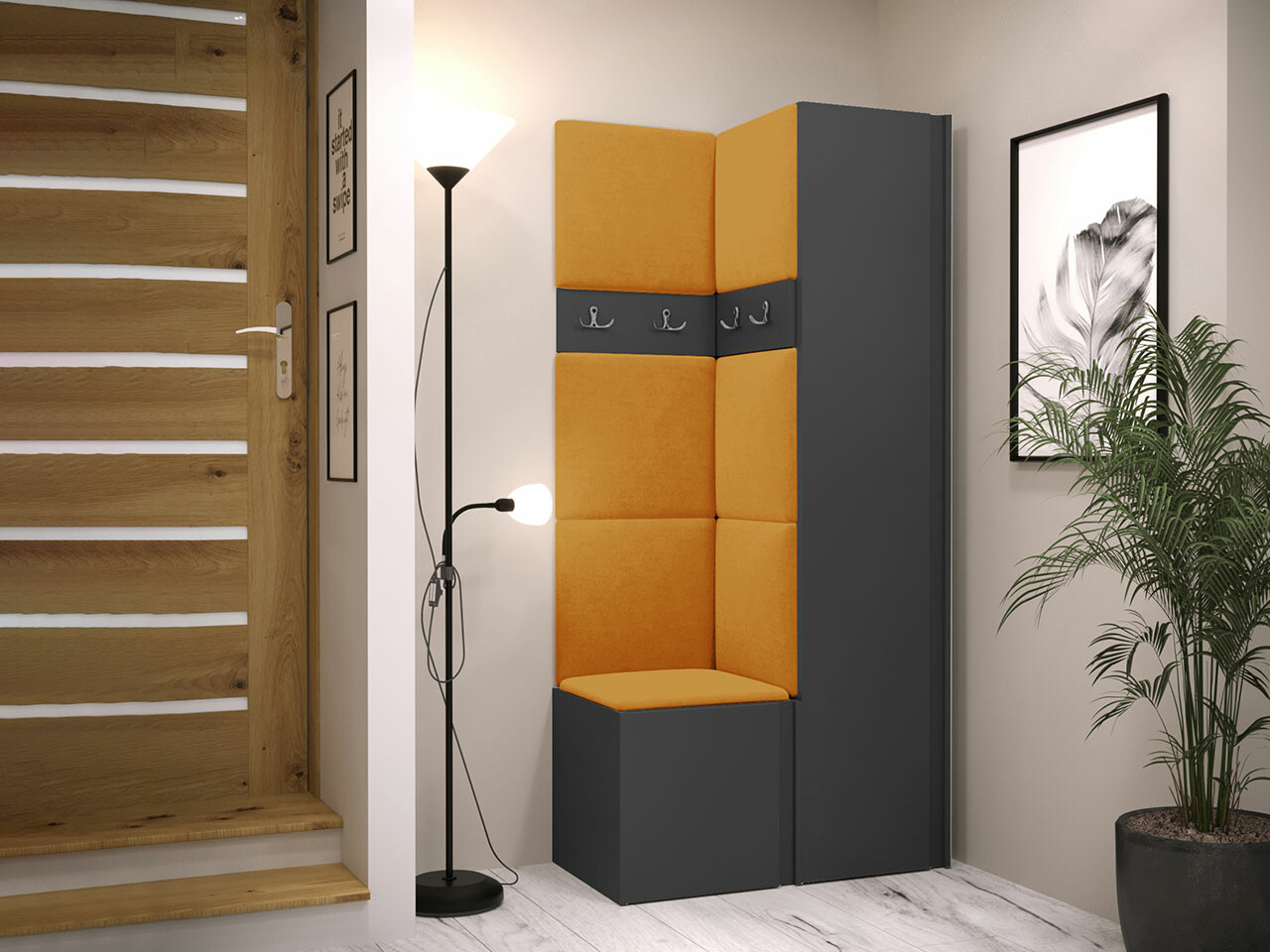 Set za hodnik Hartford 348 (Graphite)