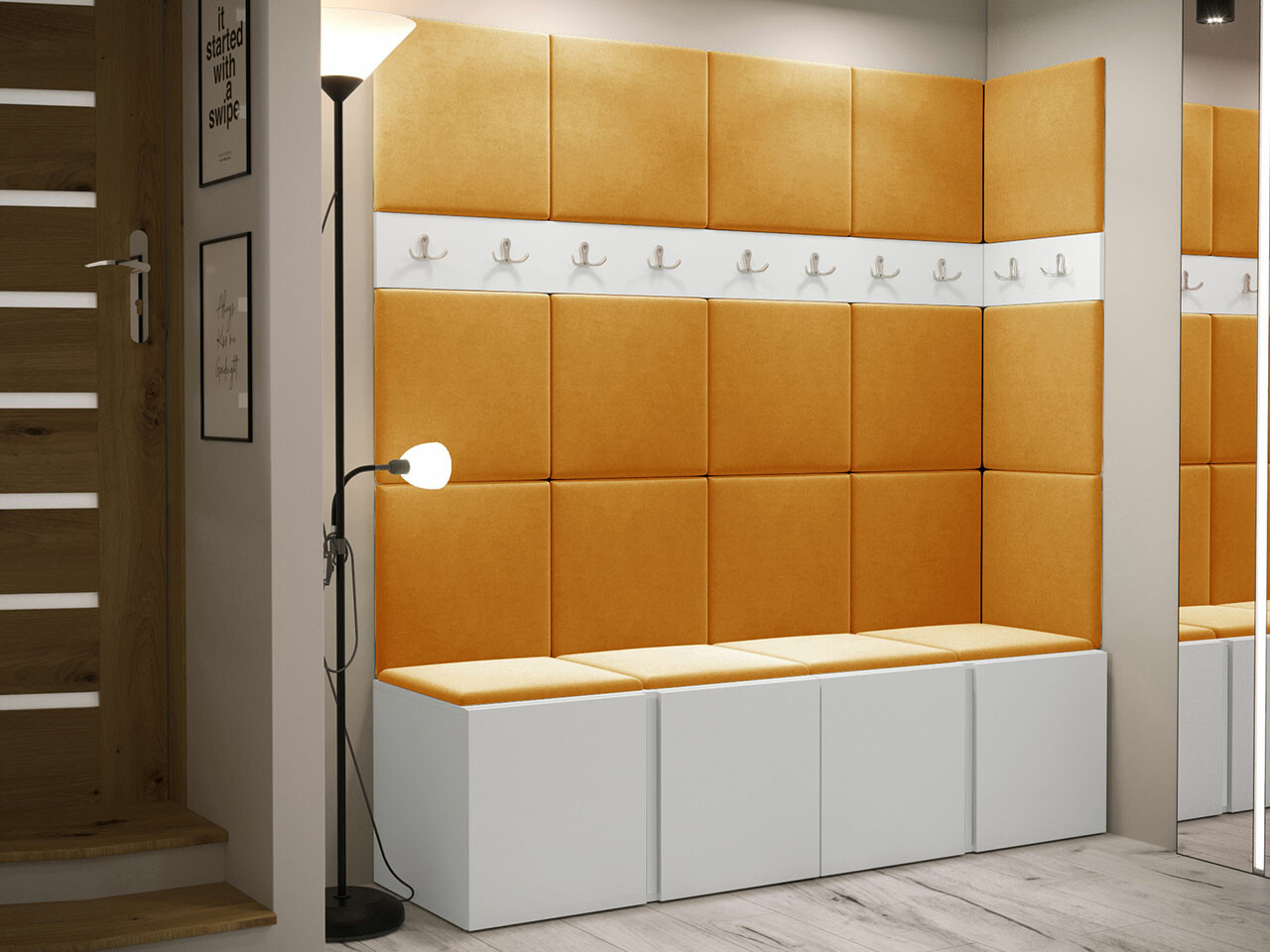 Set za hodnik Hartford 265 (Belo)