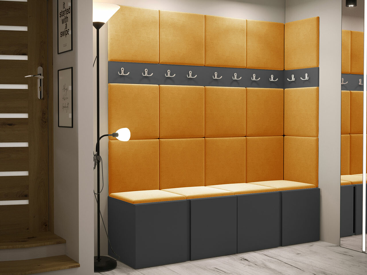 Set za hodnik Hartford 265 (Graphite)