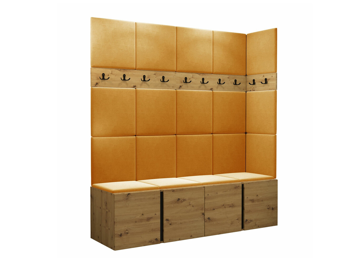 Set za hodnik Hartford 265 (Zanatski hrast)