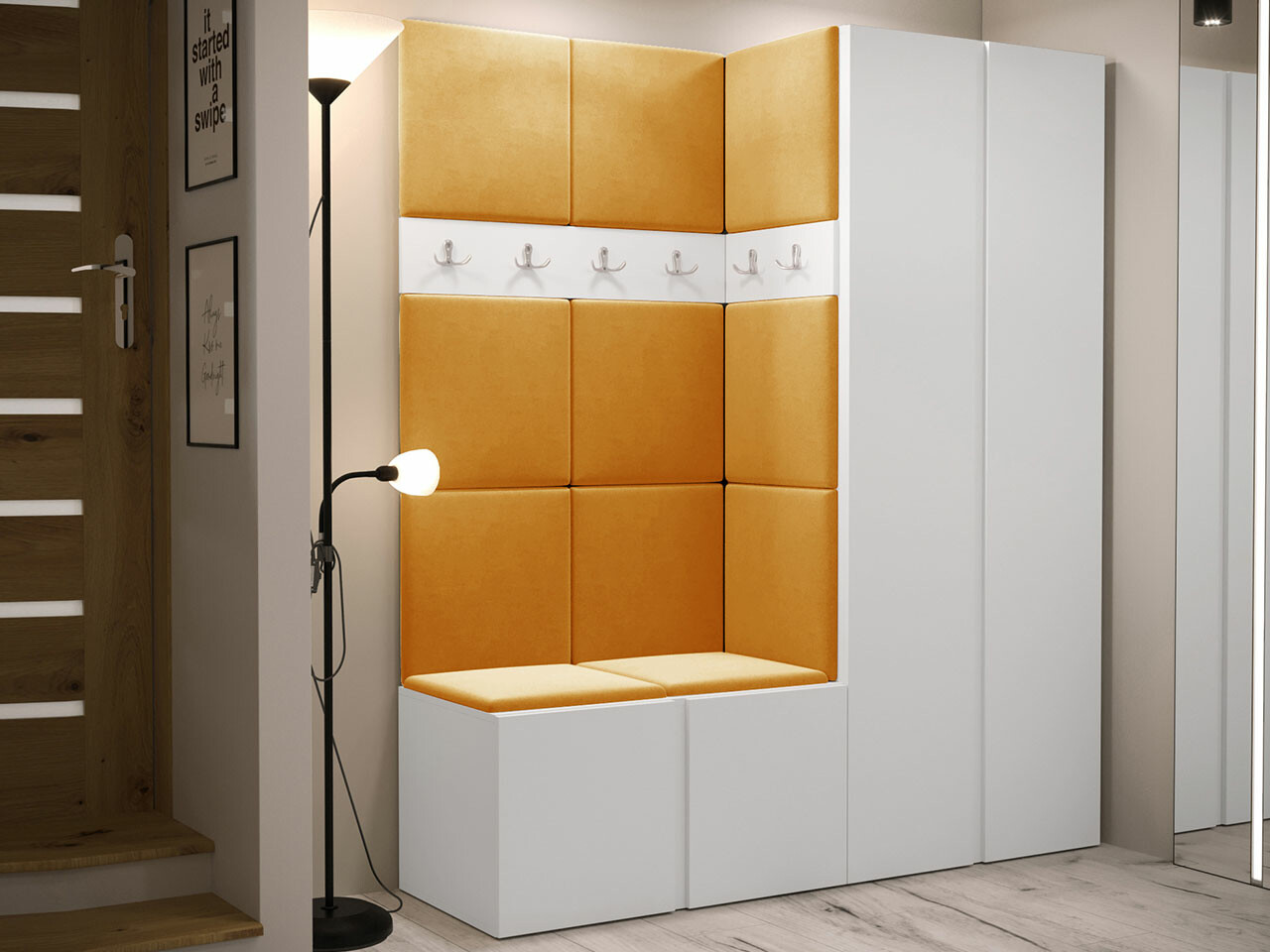 Set za hodnik Hartford 266 (Belo)