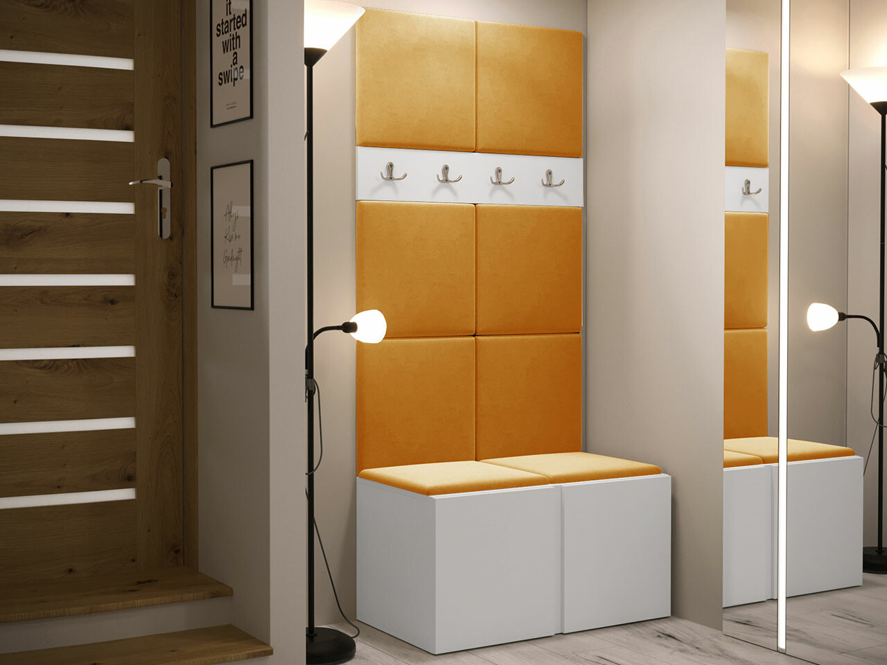 Set za hodnik Hartford 267 (Belo)