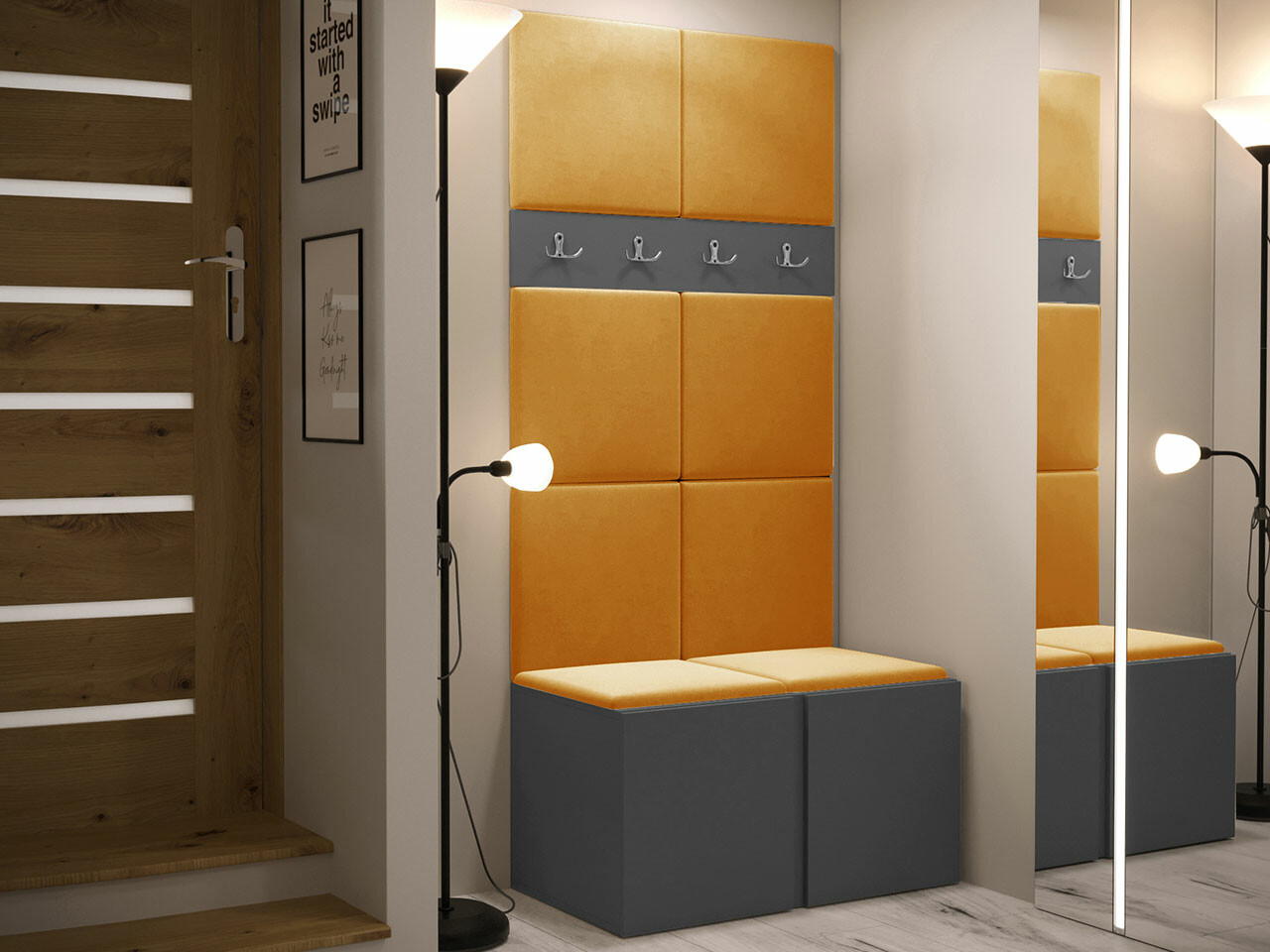 Set za hodnik Hartford 267 (Graphite)