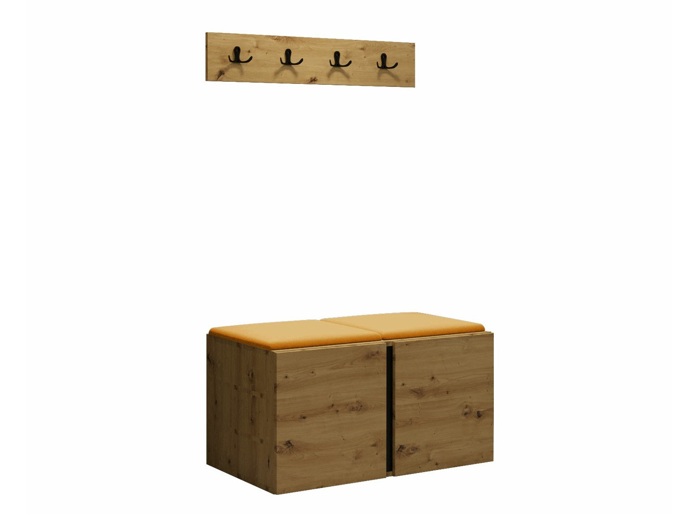 Set za hodnik Hartford 275 (Zanatski hrast)