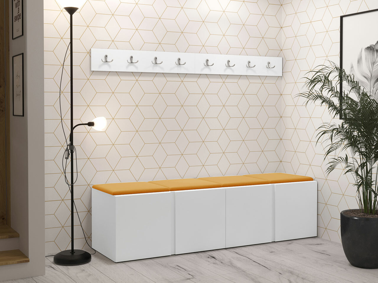 Set za hodnik Hartford 276 (Belo)