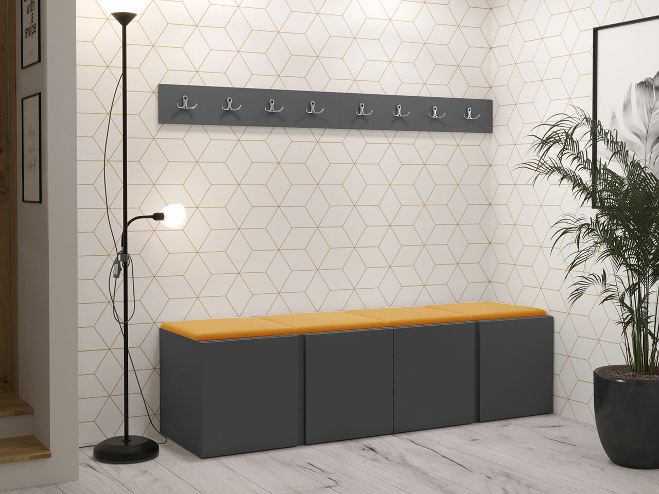 Set za hodnik Hartford 276 (Graphite)